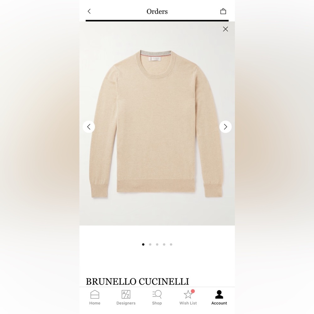 Brunello Cucinelli Cashmere Sweater